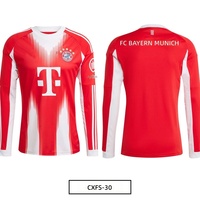 Grenzüberschreitender Außenhandel Maßgeschneidertes Langarm-Fan-Trikot 2026 Herbst/Winter Verdicktes Retro-Fußball-Polyester Unisex Erwachsene