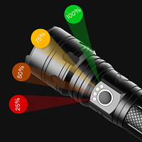 Lampe torche tactique P70 de 3000 lumens, zoomable, longue portée, lanterne d'exploration, alliage d'aluminium, rechargeable, lampe torche LED de camping