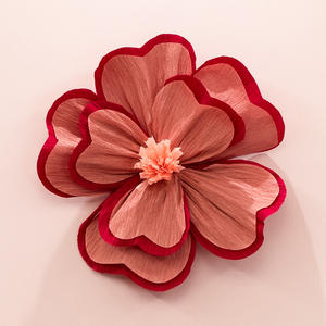 Arreglo de pared de papel crepé de flores artificiales para interiores/exteriores de larga duración para boda, dormitorio, compromiso, nueva decoración de la <span class=keywords><strong>casa</strong></span> - Product Image 6