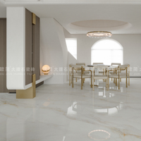Dalle en pierre frittée de haute qualité 900x2700mm, finition mate ou brillante, pour la décoration intérieure des salles à manger, chambres, salons, escaliers et halls, résistante à la chaleur