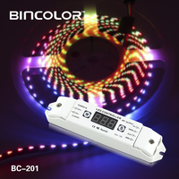 Contrôleur de lumière à pixels miniatures Bincolor BC-201 RF, compatible RGB 6803 2811 2812 1809