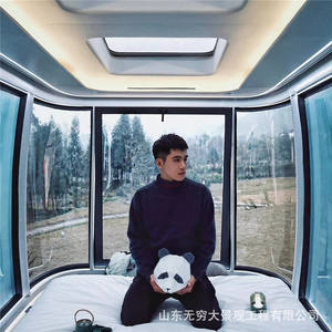 Cabine carrée tendance sur Internet, capsule spatiale, bureau, maison mobile, chambre d'hôtes, chambre étoilée, villa conteneur - Product Image 4