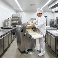 Machine à presser et à étaler la pâte semi-automatique de qualité alimentaire pour atelier commercial de pains vapeur