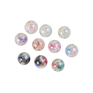 [Light Change] <span class=keywords><strong>Perles</strong></span> rondes en résine, faites à la main, 16MM, motif Papillon Rêveur Flottant, trou droit, en vrac - Product Image 5