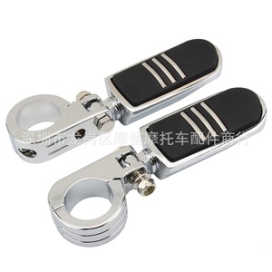 Moshark Motorcycle Footrest <b>Bracket</b> CNC Aluminum Black <b>Silver</b> For Harley Modification Pedals Handlebar Accessories - Product Image 5