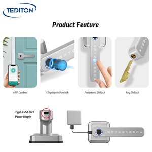 Tediton चीन की आपूर्ति सुरक्षित बिना चाबी TTlock बुद्धिमान बिजली पोर्टेबल डिजिटल फर्नीचर बॉयोमीट्रिक फिंगरप्रिंट स्मार्ट ताले - Product Image 3