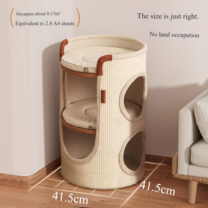Structure d'escalade de luxe quatre saisons écologique pour <span class=keywords><strong>chat</strong></span>, idéale pour <span class=keywords><strong>appartement</strong></span> de petite taille, pour usage domestique - Product Image 4