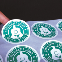 Autocollants en vinyle acrylique auto-adhésifs hautement personnalisés, imperméables, découpés à la forme, avec revêtement UV, qualité alimentaire, pour nouilles et lait