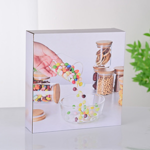Contenedor de almacenamiento hermético alto vacío personalizado, juegos de cocinas, juego de tarros de vidrio - Product Image 4