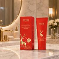 Nettoyant Visage Liquide OEM/ODM de Luxe à l'Acide Hyaluronique et au Sang de Corne de Cerf, Marque Privée, Éclaircissant et Purifiant
