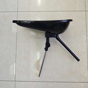 <span class=keywords><strong>Bac</strong></span> à shampoing en plastique noir pour chaise de barbier, plateau de <span class=keywords><strong>lavage</strong></span> de cheveux, équipement de salon, outils de coiffeur - Product Image 5