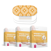 Patch chauffant auto-activant à la vapeur humide pour les pieds, jetable, pour soulager les pieds fatigués et endoloris, soin spa des pieds, compresse chaude aux herbes