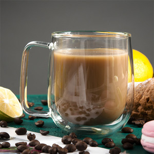 <strong>Manufacturer</strong> Sale Transparent Heat-proof Insulated Double Wall Glass Cup - Product Image 4