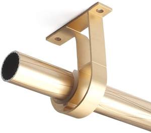 Support de <span class=keywords><strong>plafond</strong></span> pour <span class=keywords><strong>tringle</strong></span> à <span class=keywords><strong>rideau</strong></span> en métal doré américain de 28 mm, <span class=keywords><strong>fixation</strong></span> supérieure - Product Image 4