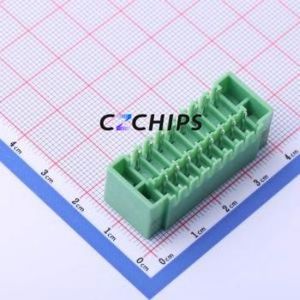 KF2EDGKVM-3.5-2*8P Plug-in Terminal Block Through hole,P=3.5mm Connector Board-to-Board / Socket Closed Screw Fixing 2x8P 3.5mm - Product Image 2