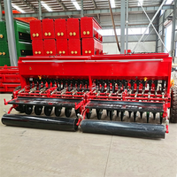 Grande Semoir de Précision Multifonctionnel pour Blé, Luzerne, Avoine et Légumes, Tracté par Tracteur Agricole, avec Boîte de Vitesses
