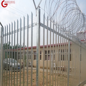 En gros Piquet de Clôture En Acier <span class=keywords><strong>tours</strong></span> protection clôture de Palissade en acier avec fil de rasoir - Product Image 1
