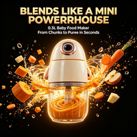 Mini hachoir électrique multifonction pour aliments pour bébés, ail, oignon, légumes, viande