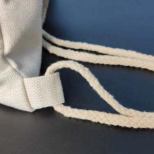 2024 New High Quality <b>Canvas</b> <b>Drawstring</b> <b>Bags</b> with Customizable Size & Logo Promotional Use Plain Design - Product Image 4
