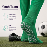 Chaussettes de football antidérapantes pour équipes de jeunes B2B, pour kits de match et programmes d'équipes, avec options de tailles graduées, fourniture personnalisée