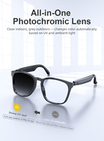 Gafas Inteligentes con Traducción por IA, Fotocromáticas, BT6.0, Comunicación Inalámbrica Manos Libres, Audio, Multifuncionales, para Conducir