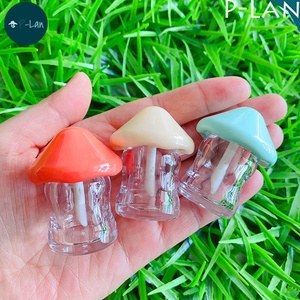 P-LAN saham 6ml krim biru merah muda ungu mewah jamur Logo kustom <span class=keywords><strong>Lip</strong></span> <span class=keywords><strong>Gloss</strong></span> wadah Mini kosong anak-anak lucu <span class=keywords><strong>Lip</strong></span> <span class=keywords><strong>Gloss</strong></span> tabung - Product Image 2
