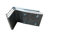 Équerre en L galvanisée Q235B, fabrication OEM de plaques d'acier soudées et perçées pour composants de quincaillerie de construction