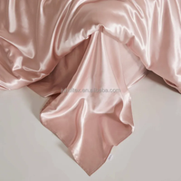Parure de lit de luxe en soie de mûrier 100% tissée 19MM avec housse de couette et drap plat certifiée OEKO-TEX, taille personnalisable