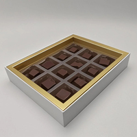 Boîtes à bonbons en papier rigide personnalisées, boîtes cadeaux vides pour chocolats avec laminage mat, gaufrage et revêtement UV pour anniversaire