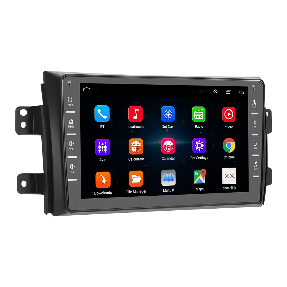 Android 10 HD Mirror Car GPS Radio Player Universal Radio GPS Navigation Audio WIFI Player For 2006 - 2016 Suzuki SX4