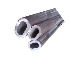 China Factory Wholesale Anodized Flat Oval Elliptical Aluminum Tube