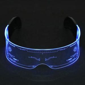 2023 nuovo stile Unisex LED <span class=keywords><strong>discoteca</strong></span> Glow <span class=keywords><strong>occhiali</strong></span> popolari famosi <span class=keywords><strong>occhiali</strong></span> da sole da festa senza cornice - Product Image 3