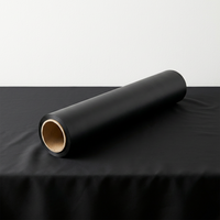 Matériau textile conducteur noir double face pour l'assemblage de composants, la découpe sur mesure, le traitement industriel et la mise à la terre