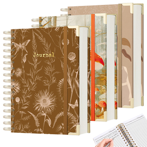 Diario Personalizado de Alta Gama con Encuadernación Espiral, Papel A6, Impresión UV, Cubierta Floral Botánica, Adornos Dorados, Regalo, <span class=keywords><strong>Libro</strong></span> de Recuerdos - Product Image 5
