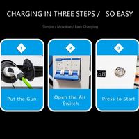 Alta calidad Maxpower móvil 7KW rápido coche eléctrico portátil móvil DC EV cargador estación