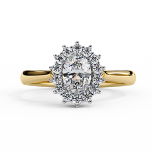 Women's 18K Solid Gold Brilliant Cut Lab Grown Diamond Engagement Ring IGI Certified Rhodium Plated Luxury VBR JEWELS <b>Model</b> - Product Image 6