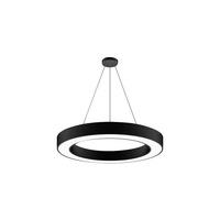 Lustre suspendu LED en fer, design creux, pour bureau et centre commercial, lumière de plafond à intensité variable, CRI élevé 85