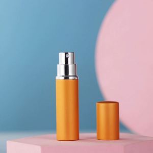 Empty Round Cylinder Shape Travel Perfume <b>Spray</b> <b>Bottles</b> Black Gold 5Ml/10Ml <b>Mini</b> Refillable Aluminum Atomizer for Personal Care - Product Image 6