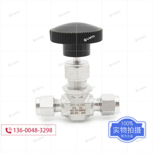 วาล์วเข็ม By-Lok ขนาด 1/4 นิ้ว ทำจากสแตนเลส 316L สำหรับควบคุมแก๊สแรงดันสูง ใช้งานด้วยมือ - Product Image 4