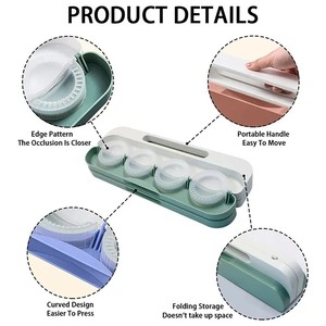 <span class=keywords><strong>Molde</strong></span> para hacer dumplings con botellas <span class=keywords><strong>de</strong></span> pulverización, juego <span class=keywords><strong>de</strong></span> prensa <span class=keywords><strong>de</strong></span> masa portátil, herramienta <span class=keywords><strong>de</strong></span> horneado para pasteles, utensilios <span class=keywords><strong>de</strong></span> cocina, 8 unidades - Product Image 4