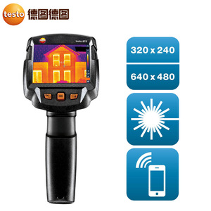 กล้องถ่ายภาพความร้อนแบบพกพา Testo 872 ความละเอียด 320x240 และ 640x480 เชื่อมต่อ Wi-Fi ผ่านแอปพลิเคชัน สำหรับการตรวจสอบระบบ HVAC และระบบทำความร้อน - Product Image 1