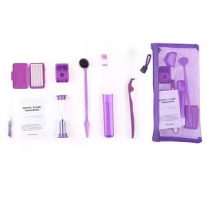 8 pezzi porta ortodontico Kit di cure odontoiatriche in plastica spazzolino interdentale filo interdentale in cera spazzolino da denti per la pulizia di bretelle - Product Image 3