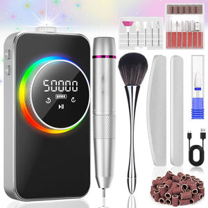 Machine à ongles professionnelle portable en plastique avec écran LCD et fonction Power Bank 35000 tr/min, kit de retrait de gel UV - Product Image 1