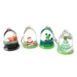 OEM Vòng Cầu Vồng Sparkle <span class=keywords><strong>Bling</strong></span> Shiny Resin Ma Thuật Floater Polyresin Flotage Tuyết Globe Dầu Aquarium Keyring Trong Tuyết Bóng Hình Dạng - Product Image 4