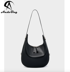 AndoBag Genuine Leather New Fashion Crescent Shaped Crossbody <b>Bag</b> Semi Circular <b>Shoulder</b> Crossbody Tote Underarm <b>Bags</b> 2782 - Product Image 4