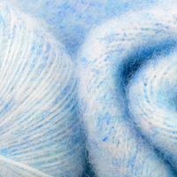 Fil recyclé soufflé à l'air 1/7.2NM, fil fantaisie doux et moelleux en polyester recyclé pour tricot, couverture, crochet, couleur OEM