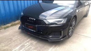 Labio divisor delantero de fibra de carbono estilo <span class=keywords><strong>A6</strong></span> C8 <span class=keywords><strong>ABT</strong></span> para Audi <span class=keywords><strong>A6</strong></span> S6 C8 Avant Bumper Bodykit 2019 + - Product Image 5