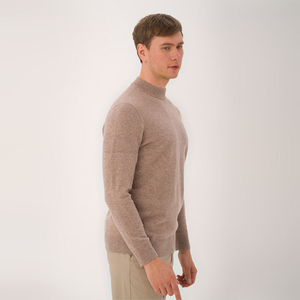Mode pull pull marque privée laine câble tricot mongol 100% pull en cachemire hommes - Product Image 6