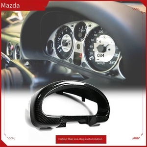 Veidt pour Mazda <span class=keywords><strong>MX5</strong></span> NA – Anneau de cache-jauge de console centrale en fibre de carbone – Pièces de modification intérieure – Remplacement du tableau de bord - Product Image 2