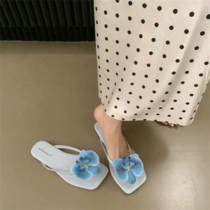 2026 Summer Gold Women Square Toe Stiletto Sandals Rhinestone Chain One <b>Strap</b> <b>Buckle</b> Elegant Trendy Ladies High Heel Shoes - Product Image 5